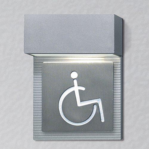 Señalador "discapacitados" g9 40W gris