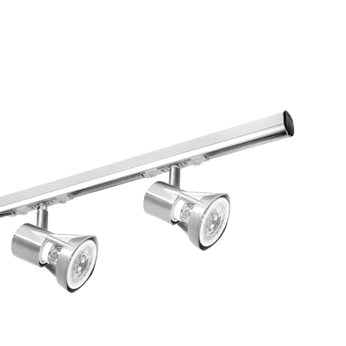 Riel de aluminio 2 efectos 3mts blanco