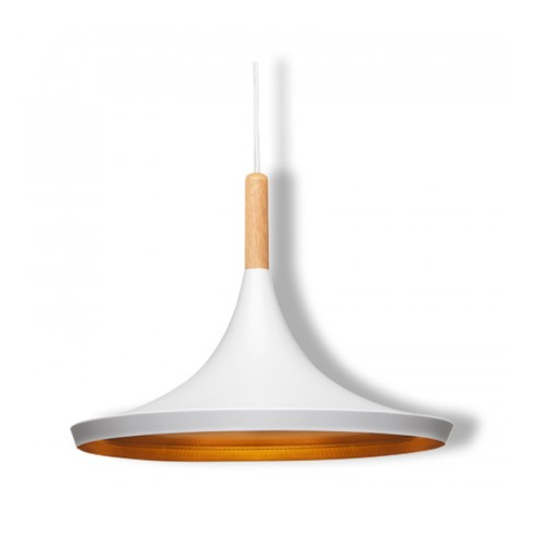 LUMINARIA MINIMAL CONCAVA BLANCO