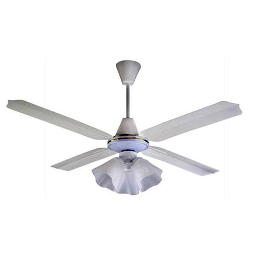 Ventilador Techo Araña 3 Luces-4 Palas Metal- 5 Velocidades-Llave pared-Blanco 60w