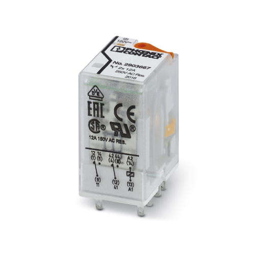 RELE 2 INV CON LED 230VCA 2903668