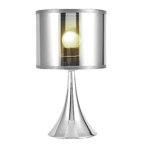 VELADOR 1XE27 CROMO BRIL.C/PANT. P19-1T