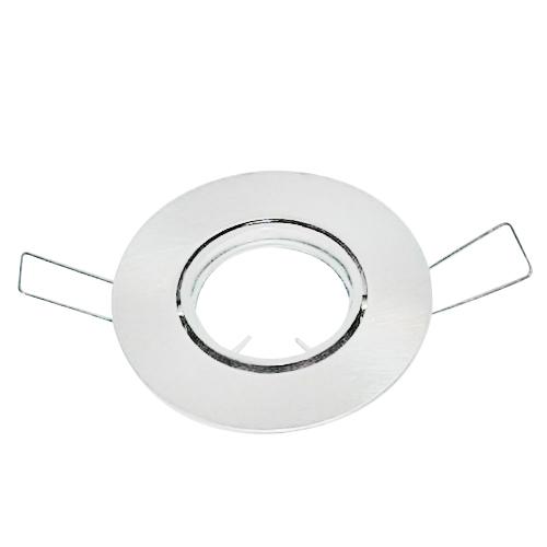 Embutido dicroica GU10 móvil redondo sin zócalo aluminio 100mm blanco