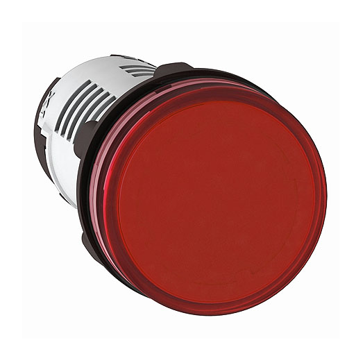 PIL.LUM.PLAST.MONLIT.D22 ROJO C/LED 220VCA IP54