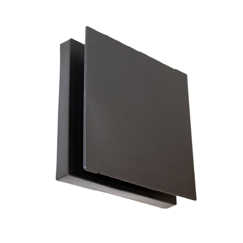 Aplique Tokio de policarbonato de 12W 6500k IP54 negro