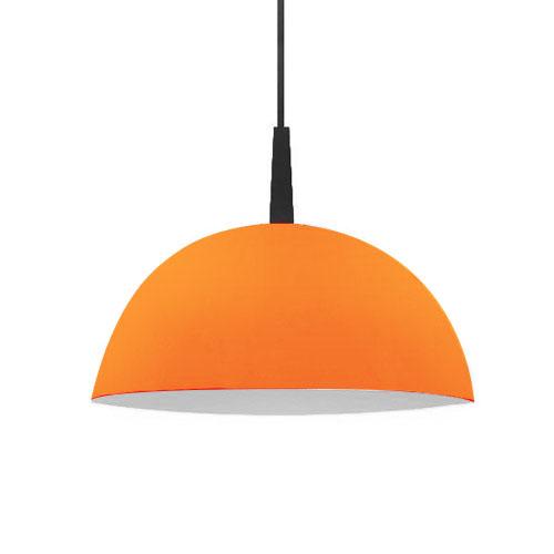 CAMPANA 1/2 ESFERA NARANJA EXT./BLANCO INTERIOR  306/A