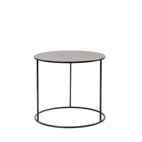 MESA DE ARRIME METAL SMALL REDONDA NEGRO